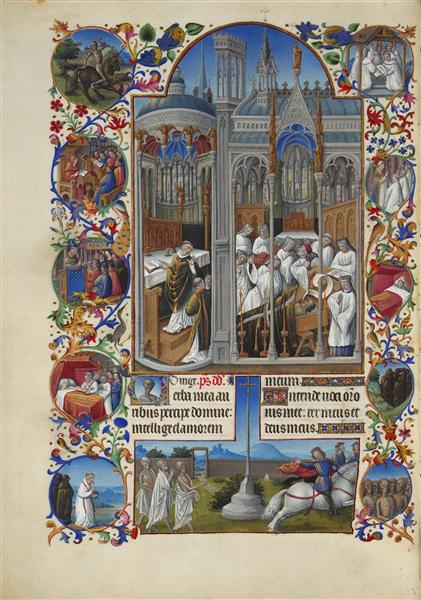 The Funeral of Raymond Diocres - Limbourg brothers