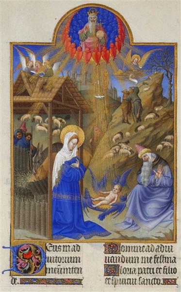 The Nativity - Limbourg brothers