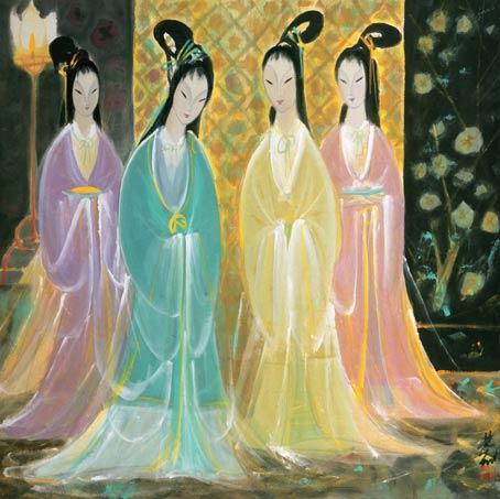 Four Beauties - Lin Fengmian