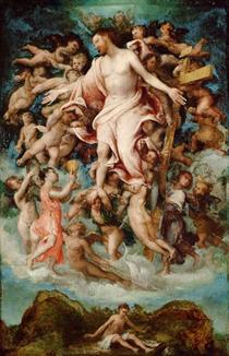 Anjos Retirando o Sangue dos Ferimentos de Cristo - Lorenzo Lotto