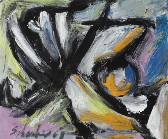Untitled abstract composition, 1968 - Louis Schanker