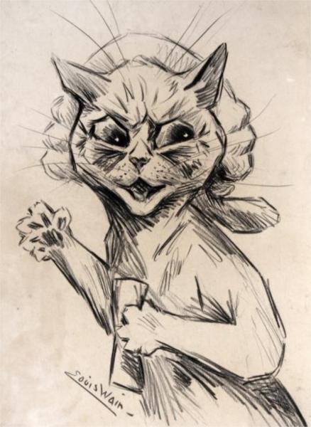 THE JUNIOR COUNCIL M'LUD, I WILL NOT FURTHER HARROW YOUR FEELINGS - Louis Wain