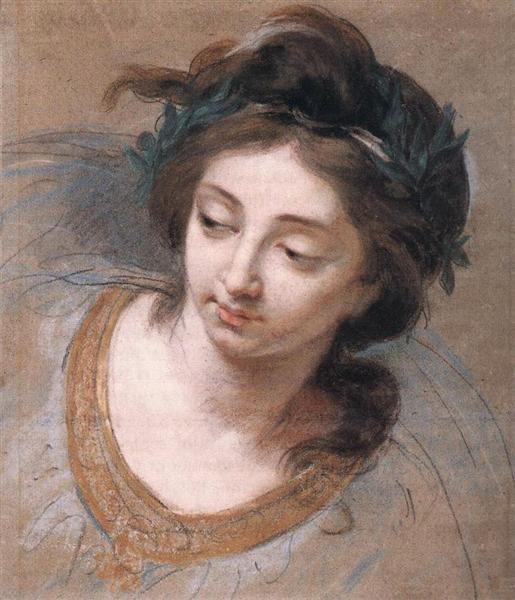 Woman's Head, 1780 - 伊莉莎白·維傑·勒布倫