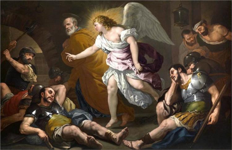The Liberation of Saint Peter, 1662 - Luca Giordano