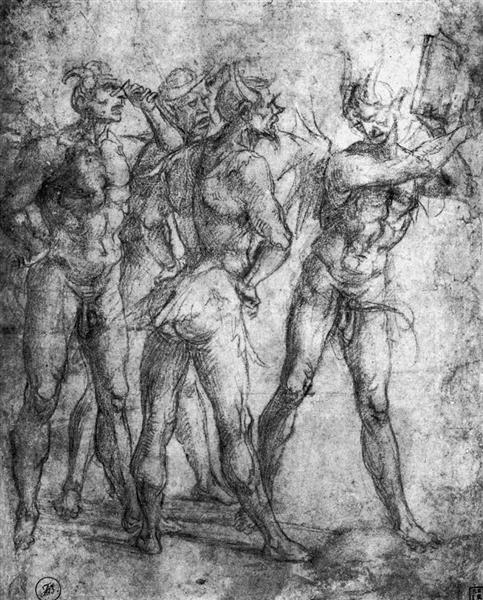 Four Demons with a Book - Luca Signorelli