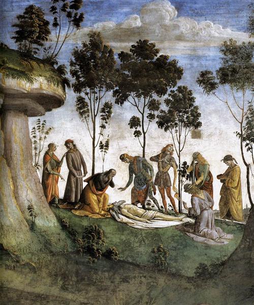Moses's Testament and Death (detail), 1481 - 1482 - Luca Signorelli