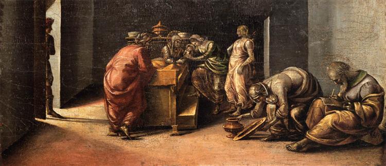Die Geburt Johannes des Täufers, c.1485 - c.1490 - Luca Signorelli