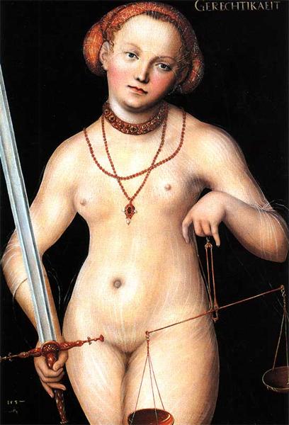 Allegory of Justice, 1537 - Lucas Cranach the Elder