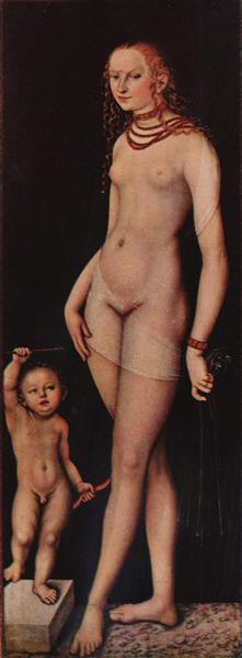 Венера и купидон, c.1530 - Лукас Кранах Старший