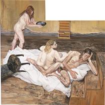 After Cezanne - Lucian Freud