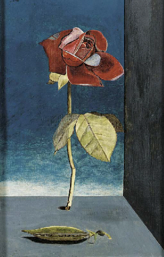 Роза и горошек, c.1947 - Люсьен Фрейд