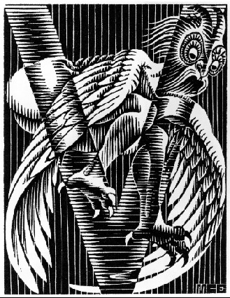 Initial V, 1931 - Maurits Cornelis Escher