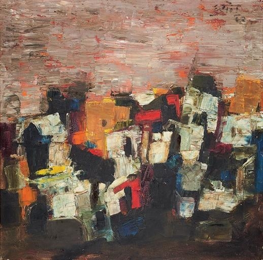 Untitled (Bundi Landscape), 1962 - Макбул Фида Хусейн