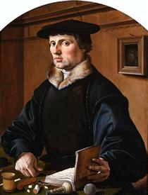 Porträt von  Pieter Gerritsz Bicker, pendant von seiner Frau Anna Codde - Maarten van Heemskerck