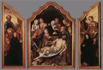 Triptych of the Entombment - Martin van Heemskerck