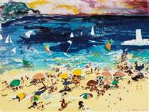 Beach Scene - Malcolm Morley