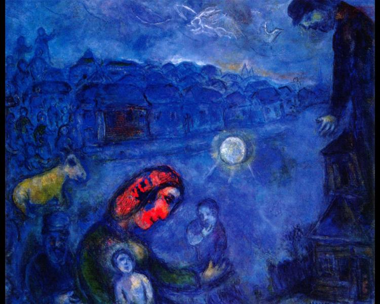 Blue Village, 1975 - Marc Chagall