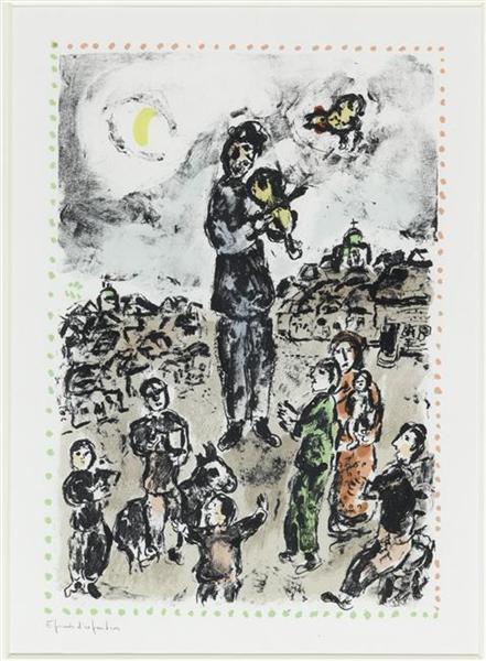 Concert on the square, 1983 - Marc Chagall