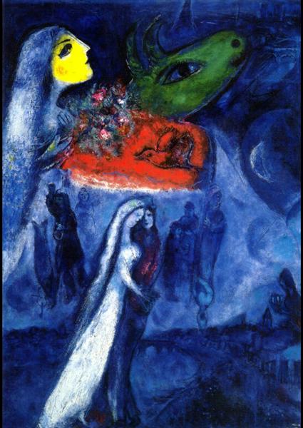 On Two Banks, 1956 - Marc Chagall