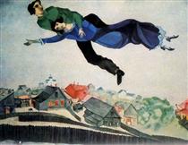 Acima da Cidade - Marc Chagall