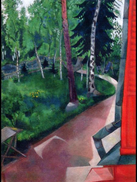 Задний двор летнего дома, 1918 - Марк Шагал