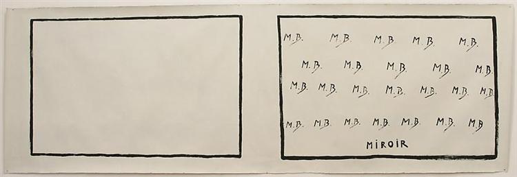 Miroir, 1971 - Марсель Бротарс