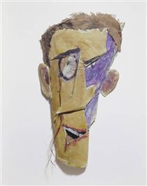 Untitled (Mask, Portrait of Tzara) - Марсель Янко