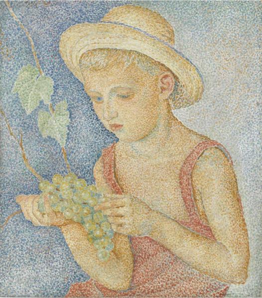 Boy with Grapes - Marija Bronislawowna Worobjowa-Stebelskaja