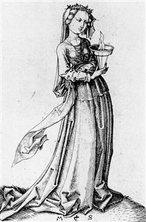 The Fourth Wise Virgin - Martin Schongauer