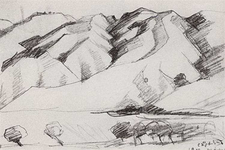 Mountains, 1912 - Мартірос Сар'ян