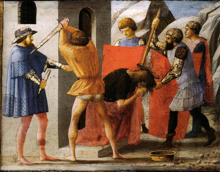 Martyrdom of San Giovanni Battista, 1426 - Мазаччо