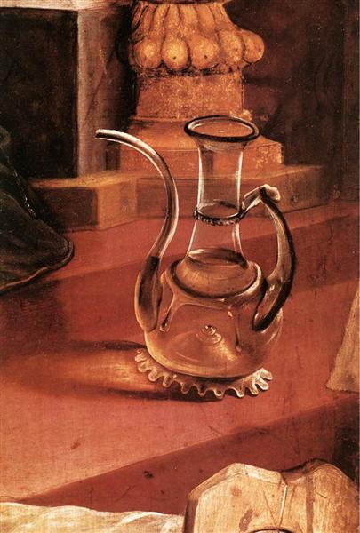 A Glass Jug (detail from the Concert of Angels from the Isenheim Altarpiece), c.1512 - c.1516 - Matthias Grünewald