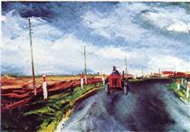 The Red Tractor - Maurice de Vlaminck