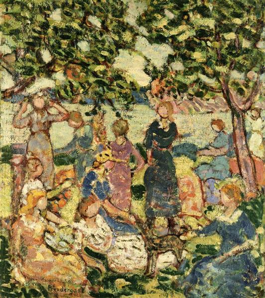 Picnic by the Inlet, c.1918 - c.1923 - Maurice Prendergast