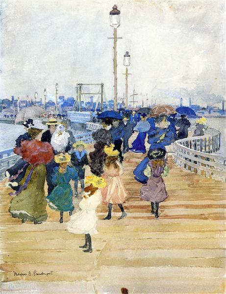 South Boston Pier (also known as Atlantic City Pier), 1896 - Maurice Prendergast