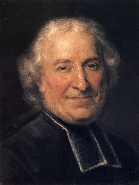 Abbot  Claude Charles Deschamps - Quentin de La Tour