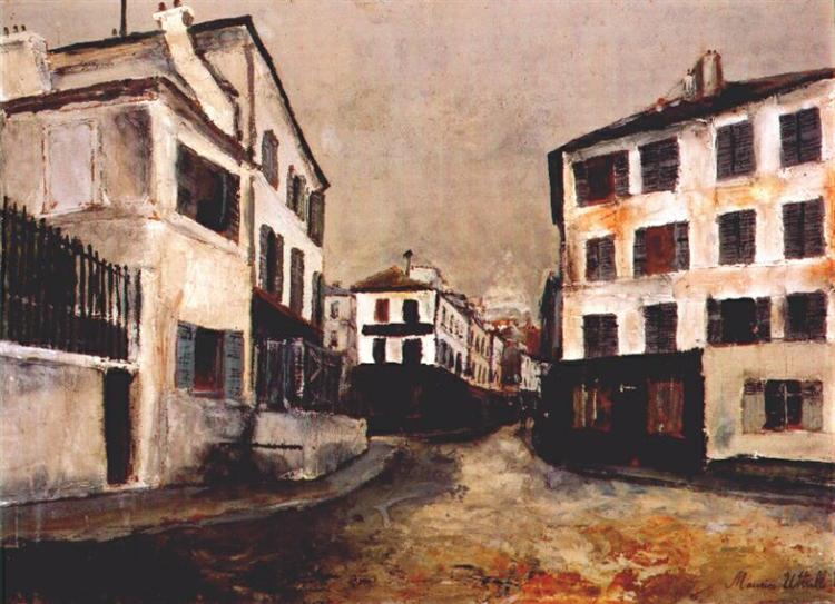Norvins street - Maurice Utrillo