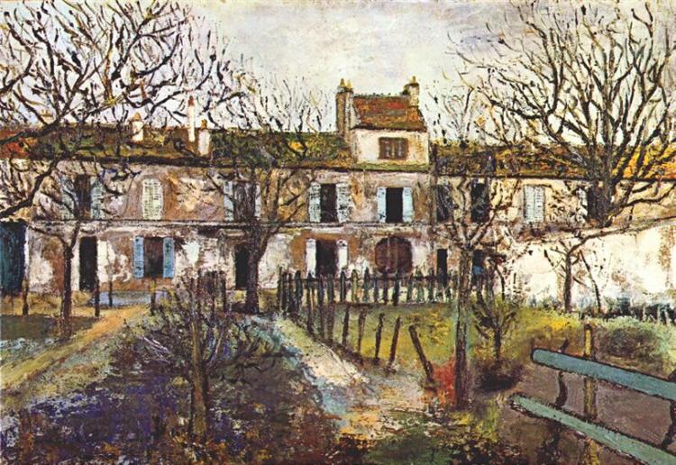 The Garden at Montmagny - Maurice Utrillo