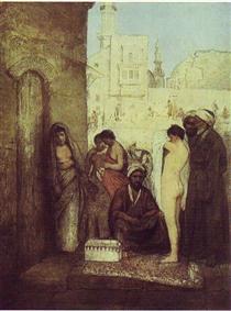 Cairo Slave Market - Maurycy Gottlieb