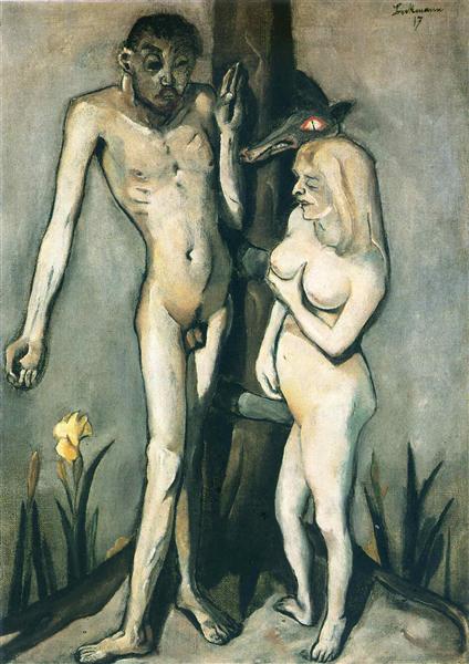 Adam and Eve, 1917 - Макс Бекман
