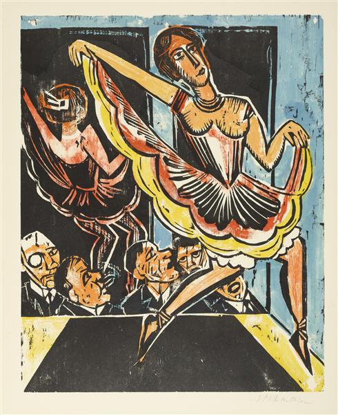 Dancer in the Mirror, 1923 - Макс Пехштейн