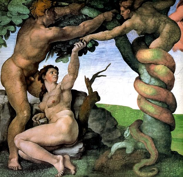 Adam and Eve, 1512 - Michelangelo