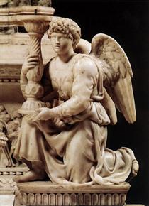 Angel with Candlestick - Микеланджело