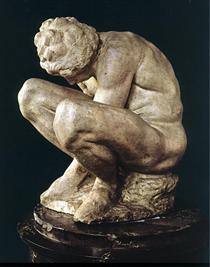 Crouching Boy - Микеланджело