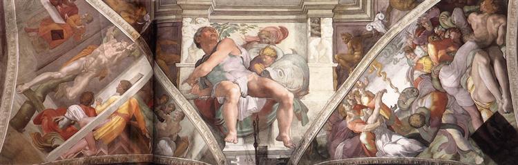 Frescoes above the altwall, 1508 - 1512 - Michelangelo
