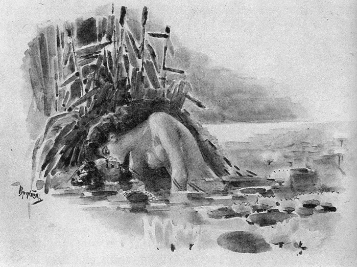 Mermaid, c.1891 - Mijaíl Vrúbel