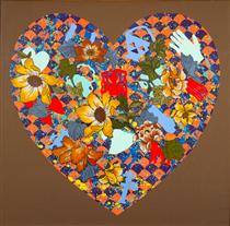 Our Stenciled Heart - Miriam Schapiro