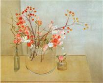 Winter Bouquet (flowering quince, rosehaws, narcissus, winter rose and camellia) - Morris Graves