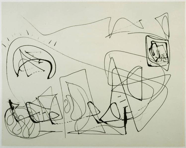 Drawing [D182], 1950 - Morris Louis