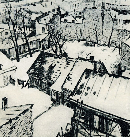 Roofs, 1931 - Mstislav Dobuzhinsky